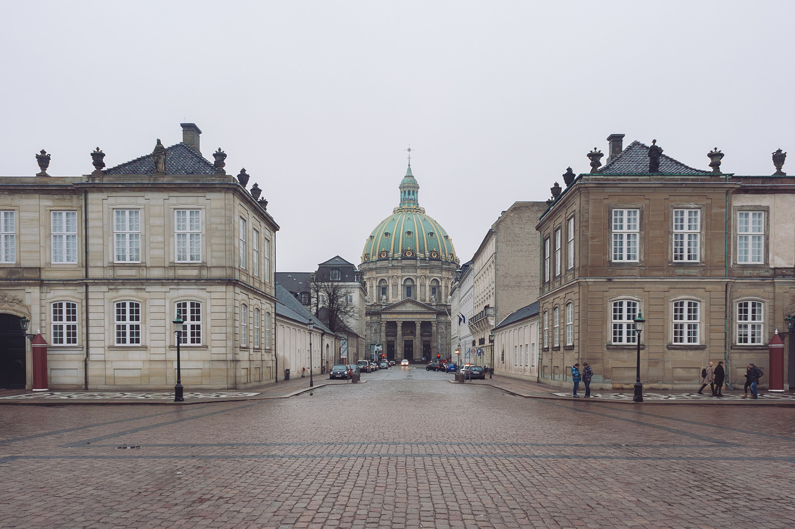 Amalienborg и Marble church